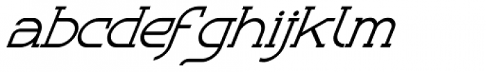 Bozue Regular Oblique Font LOWERCASE