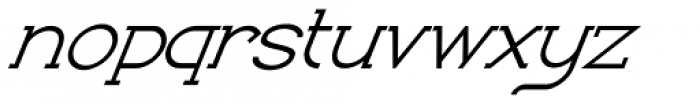 Bozue Regular Oblique Font LOWERCASE
