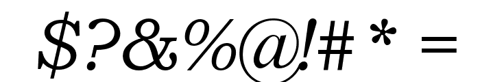 Bookman Old Style Italic Font OTHER CHARS
