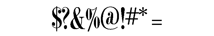 BodoniCampanile Regular Font OTHER CHARS
