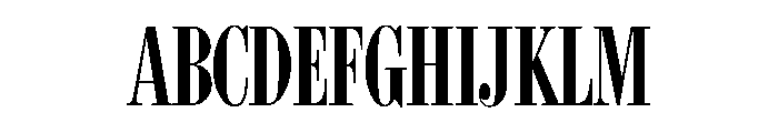 BodoniCampanile Regular Font UPPERCASE
