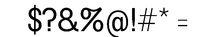 Bolivia Condensed Font OTHER CHARS