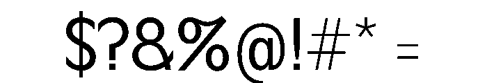 Bolivia CondensedG Font OTHER CHARS