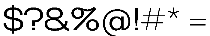 Bolivia Extended Font OTHER CHARS