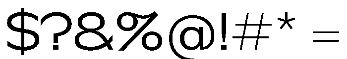 Bolivia ExtendedG Font OTHER CHARS