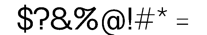 Bolivia Normal Font OTHER CHARS