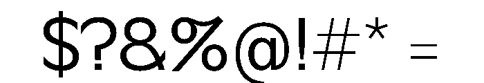 Bolivia NormalG Font OTHER CHARS