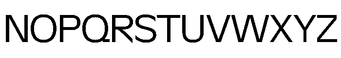 Bolivia SemiextendedG Font UPPERCASE