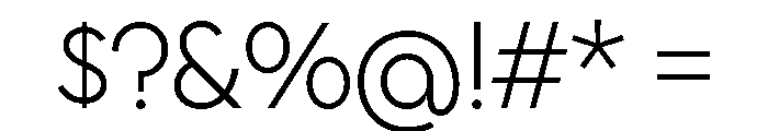 Bonkus Light Font OTHER CHARS