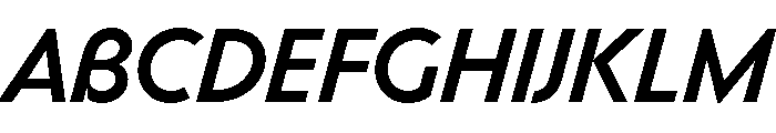 Bonkus MediumItalic Font UPPERCASE