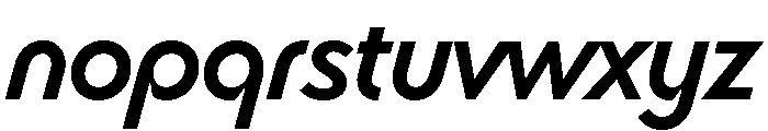Bonkus MediumItalic Font LOWERCASE