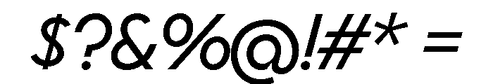 Bonkus RegularItalic Font OTHER CHARS
