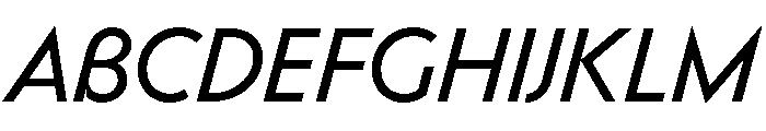 Bonkus RegularItalic Font UPPERCASE