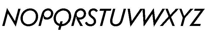 Bonkus RegularItalic Font UPPERCASE
