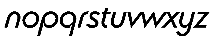 Bonkus RegularItalic Font LOWERCASE