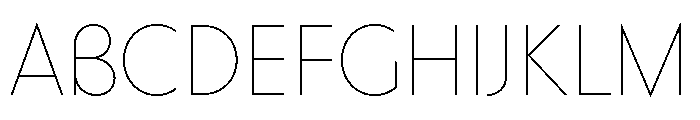Bonkus Thin Font UPPERCASE