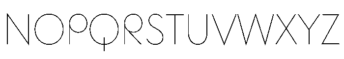 Bonkus Thin Font UPPERCASE