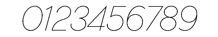 Bonkus ThinItalic Font OTHER CHARS