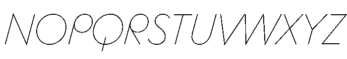 Bonkus ThinItalic Font UPPERCASE