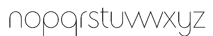 Bonkus Thin Font LOWERCASE