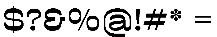 BoogieSchoolSans Middle5th Font OTHER CHARS