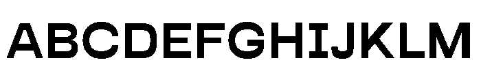 BoogieSchoolSans Middle7th Font UPPERCASE