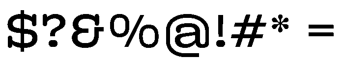BoogieSchoolSerif High4th Font OTHER CHARS