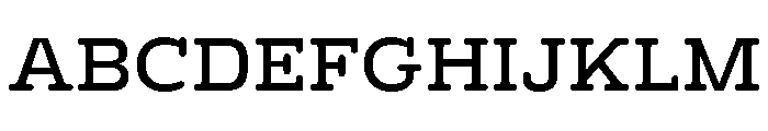BoogieSchoolSerif High4th Font UPPERCASE