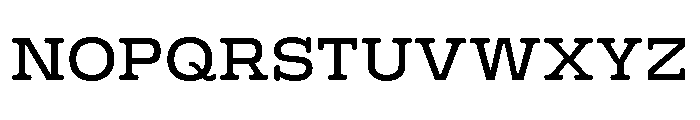 BoogieSchoolSerif High4th Font UPPERCASE