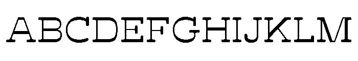 BoogieSchoolSerif Middle2nd Font UPPERCASE