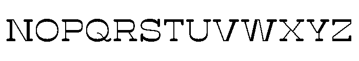 BoogieSchoolSerif Middle2nd Font UPPERCASE
