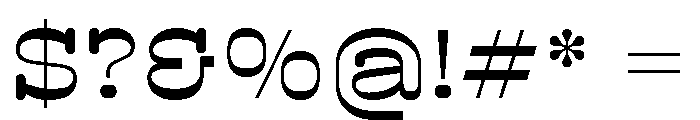 BoogieSchoolSerif Middle3rd Font OTHER CHARS