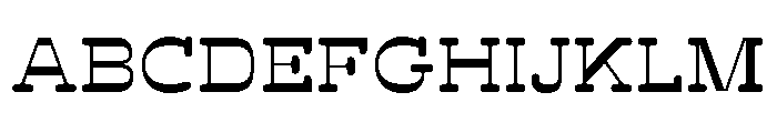 BoogieSchoolSerif Middle3rd Font UPPERCASE