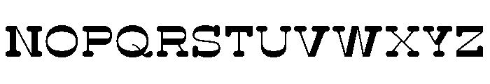 BoogieSchoolSerif Middle4th Font UPPERCASE