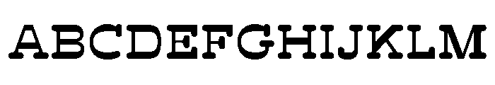 BoogieSchoolSerif Middle5th Font UPPERCASE