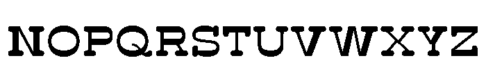 BoogieSchoolSerif Middle5th Font UPPERCASE