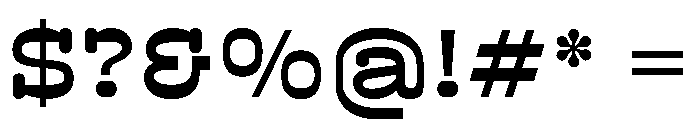 BoogieSchoolSerif Middle6th Font OTHER CHARS