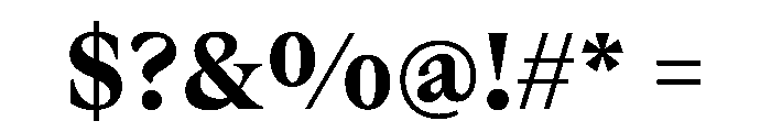 BoogyBrutWEB Bold Font OTHER CHARS