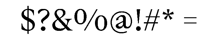 BoogyBrutWEB Book Font OTHER CHARS