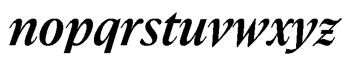 BoogyBrutWEB MediumItalic Font LOWERCASE