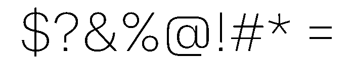 Booton TRIAL ExtraLight Instance Font OTHER CHARS