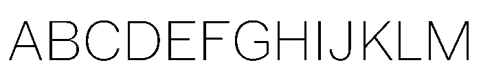 Booton TRIAL ExtraLight Instance Font UPPERCASE