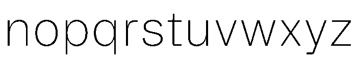 Booton TRIAL ExtraLight Instance Font LOWERCASE