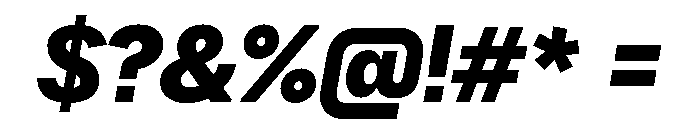 Booton TRIAL HeavyItalic Instance Font OTHER CHARS