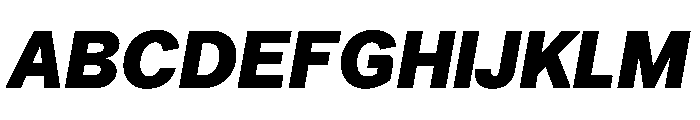 Booton TRIAL HeavyItalic Instance Font UPPERCASE