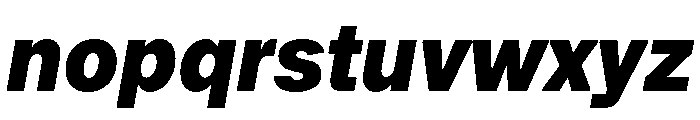 Booton TRIAL HeavyItalic Instance Font LOWERCASE