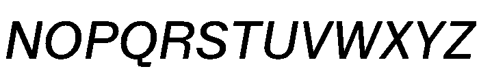 Booton TRIAL MediumItalic Instance Font UPPERCASE