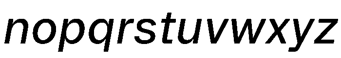 Booton TRIAL MediumItalic Instance Font LOWERCASE