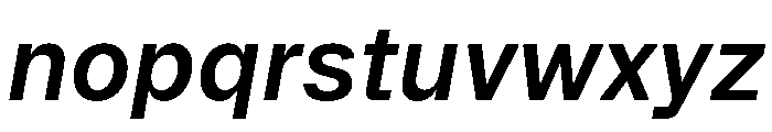 Booton TRIAL SemiBoldItalic Instance Font LOWERCASE