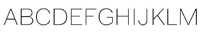Booton TRIAL Thin Instance Font UPPERCASE